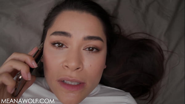 Sexy College Girl Cheats While She's On The Phone - Meana Wolf