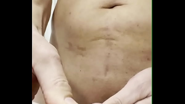 playing with light sticks in peehole  