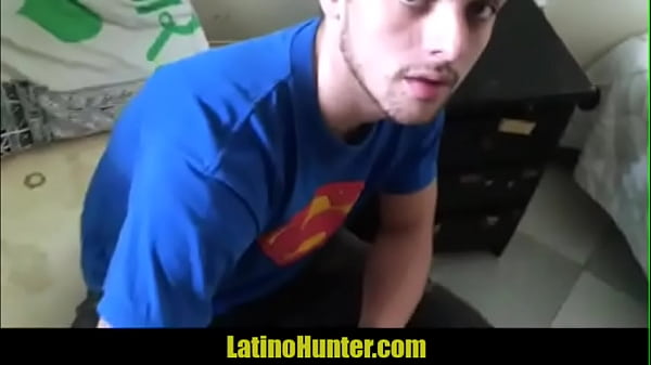 Straight hispanic sucks uncut cock for cash
