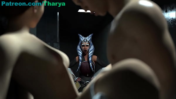 Ahsoka Tano and Padme helping Vader