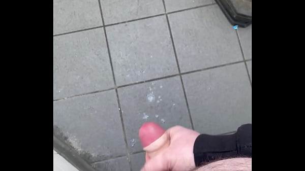 Public cum fat guy  