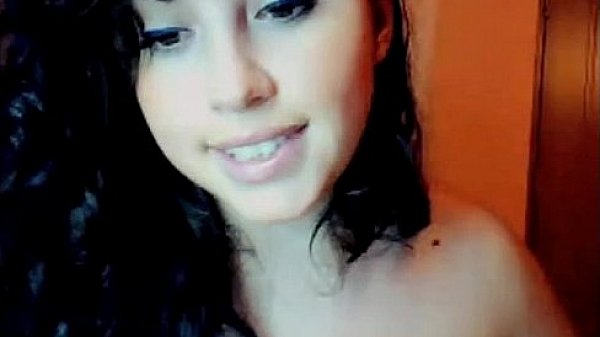 Latina camgirl plays with big natural breasts