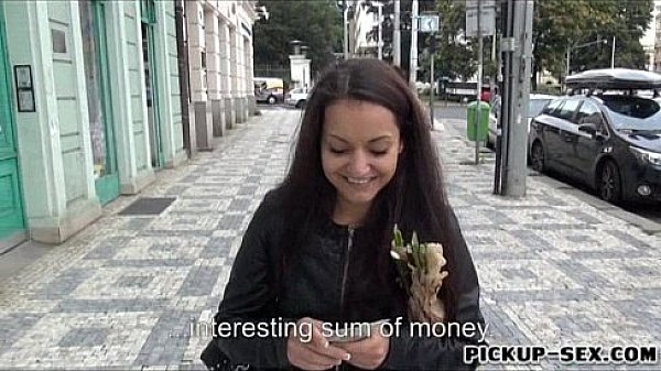 Eurobabe Lili Devil flashes tits and pounded for money 