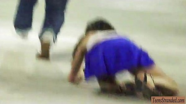 Skinny brunette teen Renee Roulette twat banged in the car 