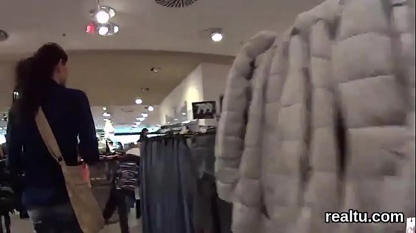 Flawless czech girl was seduced in the shopping centre and banged in pov