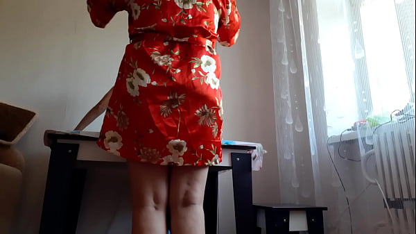 When my girlfriend went to the store, her mother fucks me very loudly and passionately - Lesbian illusion girls