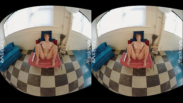 Busty amateur redhead babe from Yanks Ryanne using her toys to squirting orgasm in this sexy virtual reality video 
