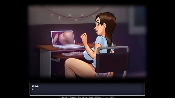 Jogo Porn&ocirc;, Summertime Saga ep 6 - N&atilde;o consigo parar de Olhar as Tetas Grandes da Jenny