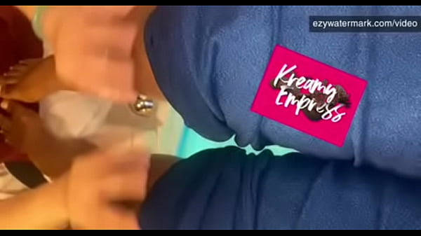 Black bbw enjoys pedicure