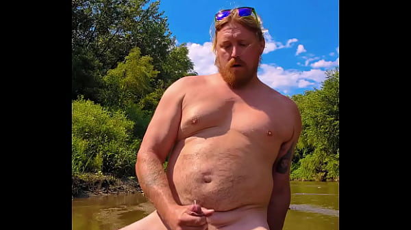 Masturbating in the river