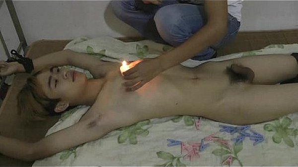Handsome Asian Twink Slave Hot Wax 