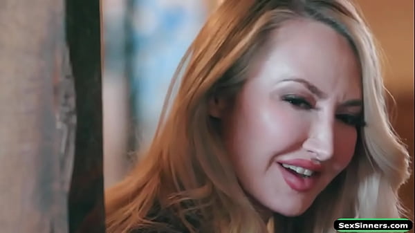 SexSinners.com - Busty milf finds her next door teen neighbor stuck under her bed.She can do anything as long as she doesnt tell.The big tits cougar spanks and facesit  