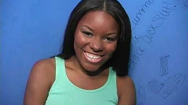 I sneak Black BJ as I fuck husband thrue gloryhole 24