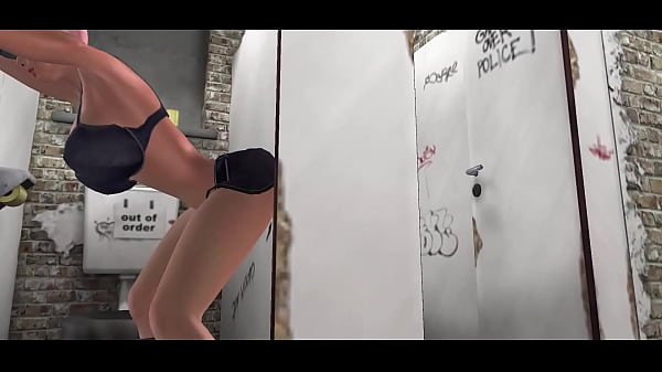 3D Public Toilet sex session