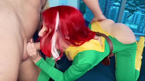 NEW X-MEN MOVIE PREMIERE! Gambit Drilling Rogues Pussy And Throat! FilouFitt And ZOey Di Giacomo