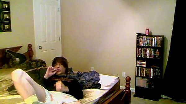 Naked daddies in bed with twink Trace comes home from the club all by  