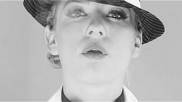 Sexy blond smoker Bailey Blue