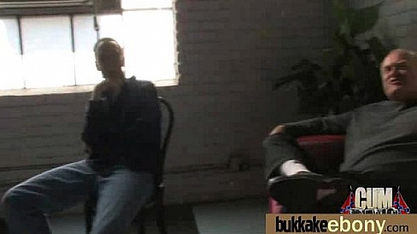 Ebony Babe Sucks Group Of White Guys 5