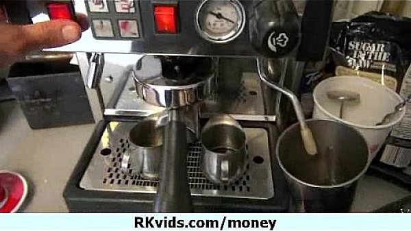 Desperate teen naked in public and fucks to pay rent