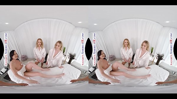 naughty america groupsex with 3 hotties in VR
