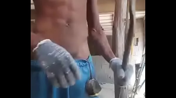 Gay in the work masturbating