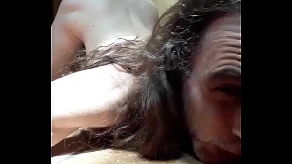 Naked American slut always horny XXX slut slave white doggystyle on floor broom sweeping in bitchs face