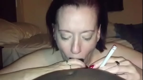 White Mature Smoking And Sucking BBC!