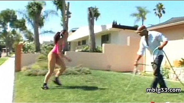 Babe enjoys a big black cock