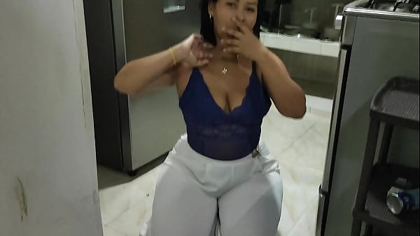 MY STEP-NEPHEW FUCKS ME EARLY IN THE KITCHEN WHEN I GO TO WORK I HOPE MY HUSBAND DOESN'T FIND OUT