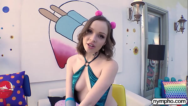 Naughty little brunette can feel his cock all the way in her stomach!