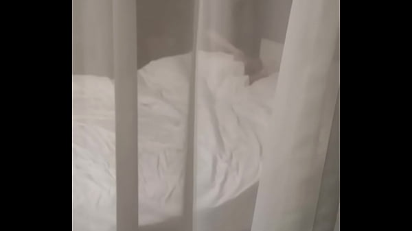 Spy on a hot girl from the balcony