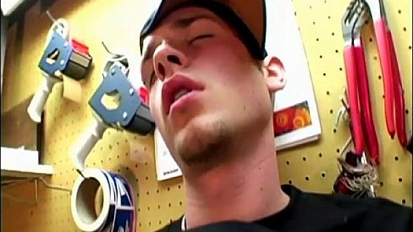 Horny Dude Caught Jerking Off At His Work Station