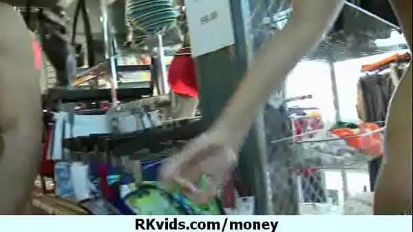 Desperate teen naked in public and fucks to pay rent 17