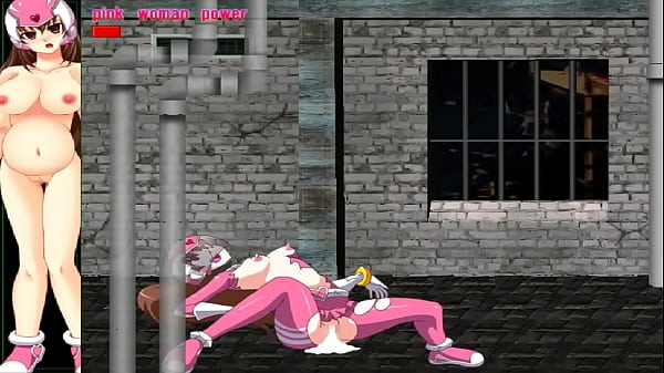 Cute pink ranger in sex with men in The shameless squadron ryona hentai game new video  