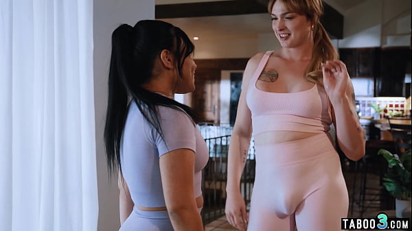 Big tits tranny fucking her sexy latin teen GFs ass