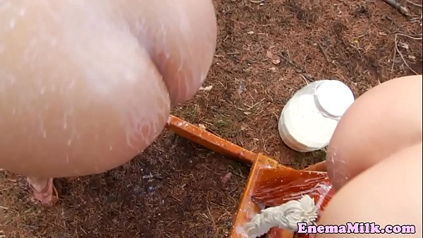 Milk enema dyke spraying