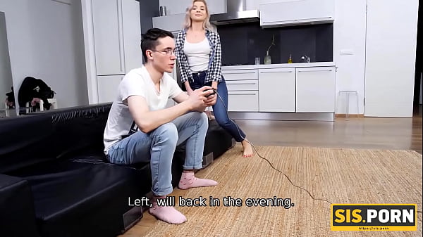 SISPORN. Playing videogames with Russian stepsister ends with taboo sex 
