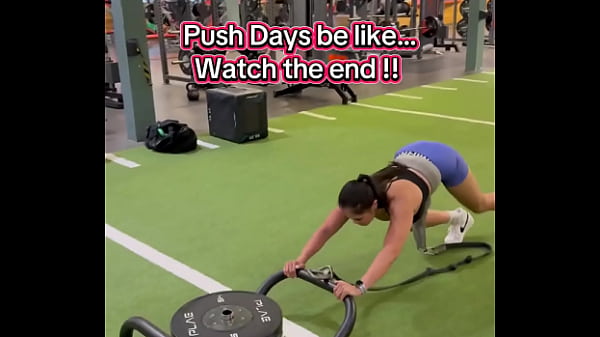 Push Days Be Like.. Watch the End! 180lbs Sled Push EFC Shoes nikewomen & Shorts rmour #gym #fitness #work ...  