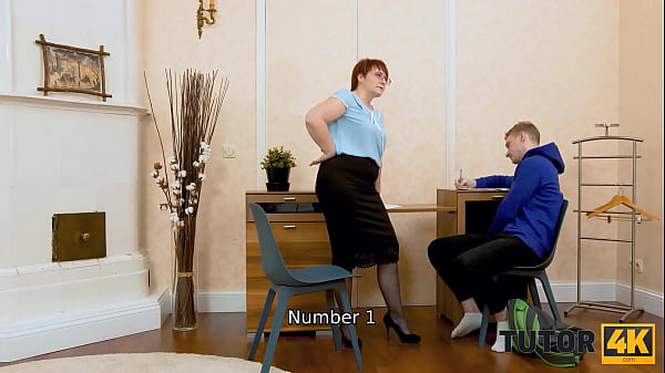 TUTOR4K. Sex will make the rude math tutor remember the lesson forever 