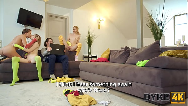 DYKE4K. Three Sluts in a Thrilling Vid