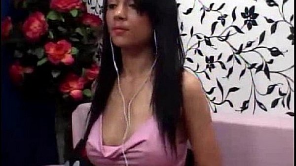 Sexy latina webcam girl riding her dildo hard totally nude  