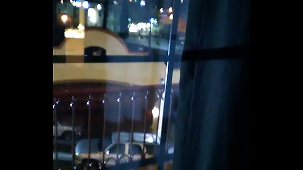 Sexy ass milf by the hotel window