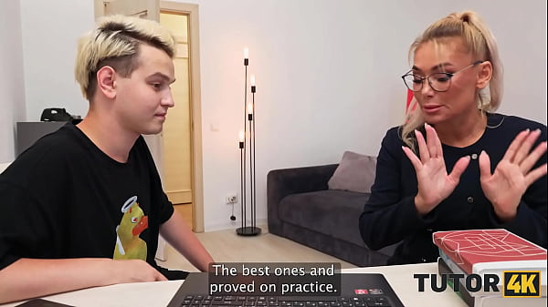 TUTOR4K. MILF tutor in stockings got so mad and then so horny so she tried dicks. Hot sex with private teachers Malusha  