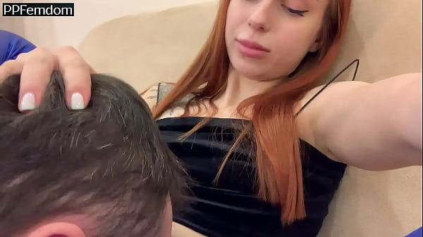 Home Female Domination With Petite Redhead Goddess Kira In Blue Yoga Pants and Her Lifelong Oral Slave  