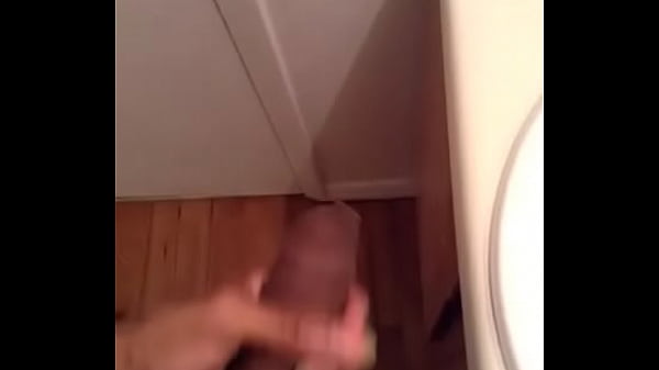 Jacking off in the bathroom