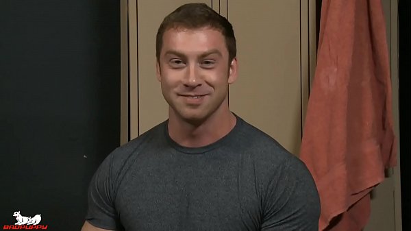 His chest and abs are perfectly sculpted and covered in a thin layer of ginger fur.  Connor Maguire pulls down his shorts and his rock-hard, uncut dick springs straight up.