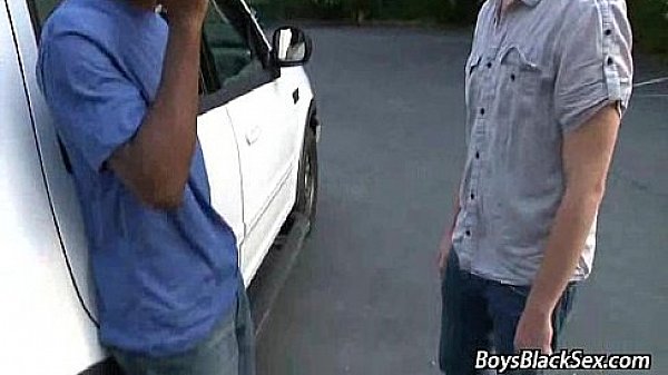 Blacks On Boys - Interracial Hardcore Gay Porn Movie 22  