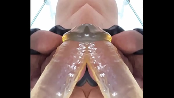 Demonstrate how to block colon discharge with baby food jar; DOUBLE PENETRATION ANUS plus Cock & Pink Anal Vinrator 