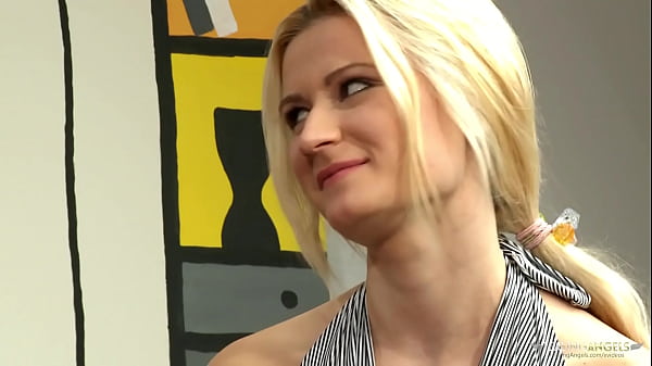 It looks like the skinny blonde is capable of making a man cum after all  