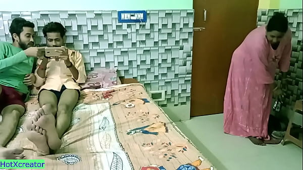 Indian Bengali hot stepsister shared! Hot threesome sex  